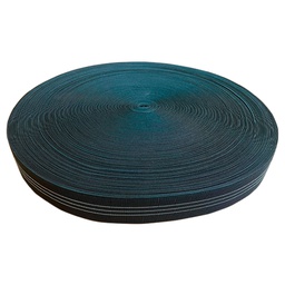 [CES4850100] Huincha Elastica de Tapiceria Negro 48mm X 50Grs Rollo x 100mts