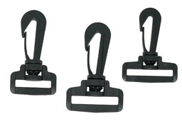 [MP018732BLACK-2] Mosqueton Plastico 0187 3.2 cm Bolsa x 200 Piezas Color: Negro